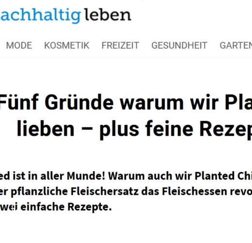 Fünf Gründe warum wir Planted lieben