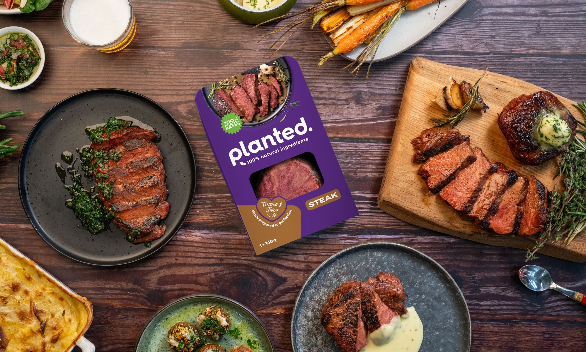 planted.steak im Handel